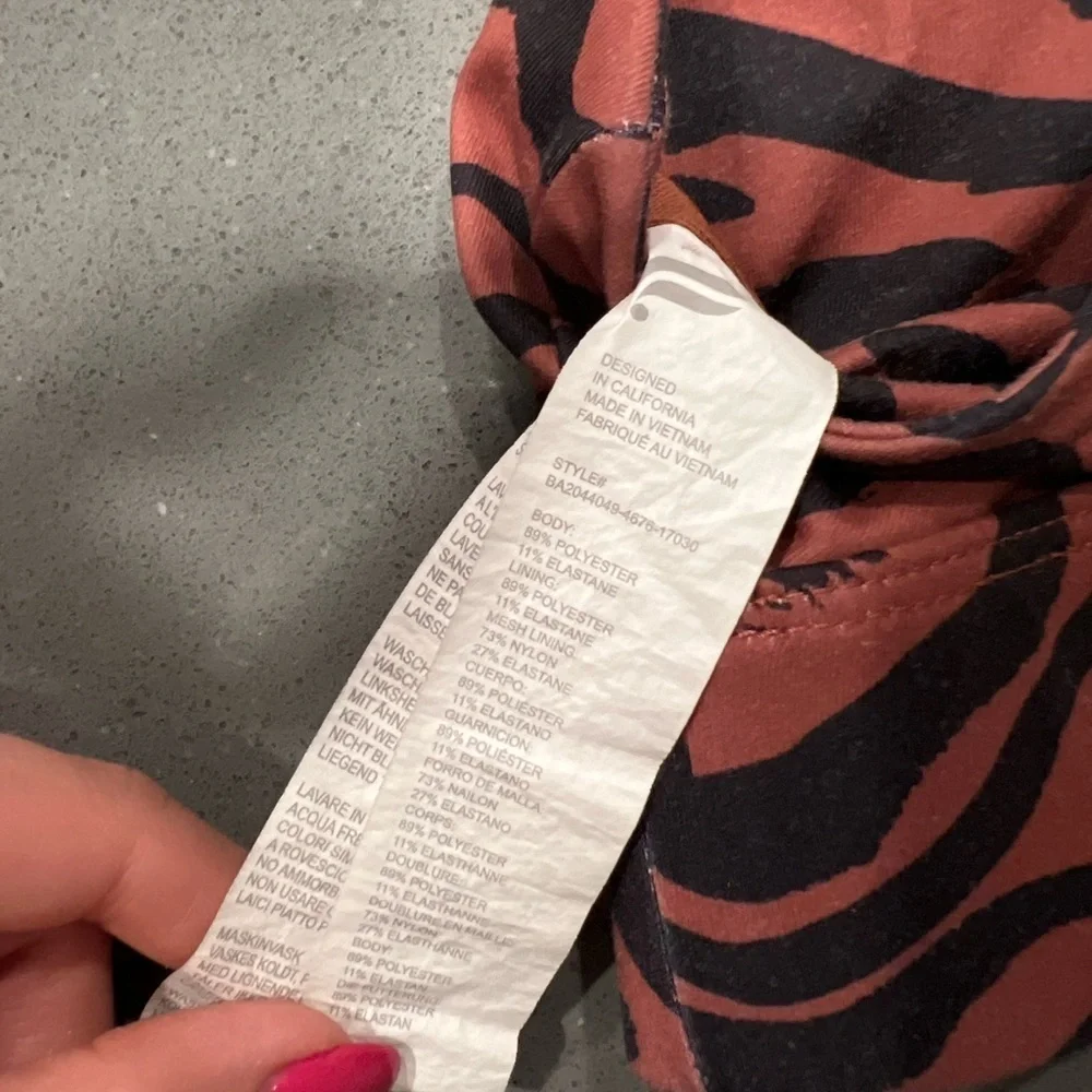 Fabletics Zebra Print Sports Bra